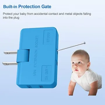 ETwinCoo 3 Way Flat Wall Outlet Extender for Space Savings