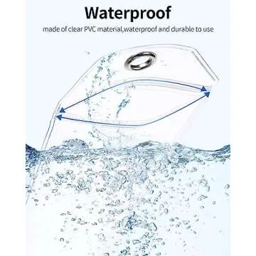 NTONPOWER 6 Pack Cruise Luggage Tags, Cruise Lanyard for Carnival, NCL, Princess, MSC Cruise Ships, Clear Plastic Luggage Tags with Zip Seal and Steel Loops, Cruise Essentials for 2023-2024