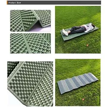 BKS Foam Egg Crate Sleeping Folding Pad for Camping