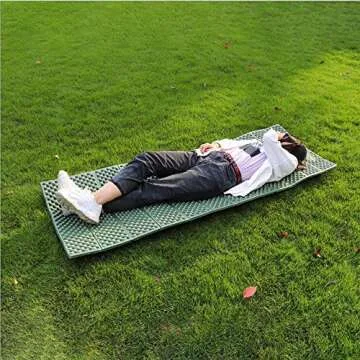 BKS Foam Egg Crate Sleeping Folding Pad for Camping