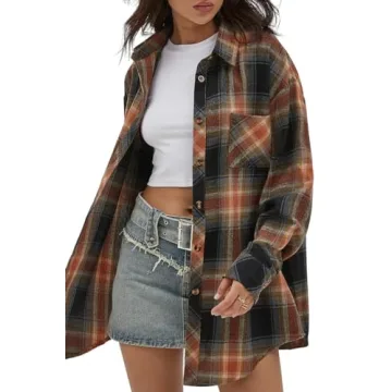 Comfort and Style with CHYRII Women's Flannel Shirt