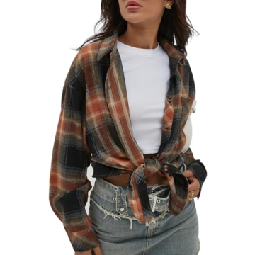 Comfort and Style with CHYRII Women's Flannel Shirt