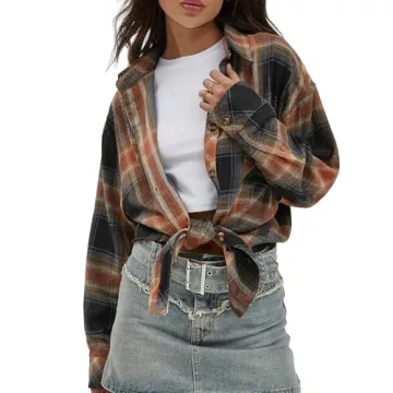 Comfort and Style with CHYRII Women's Flannel Shirt
