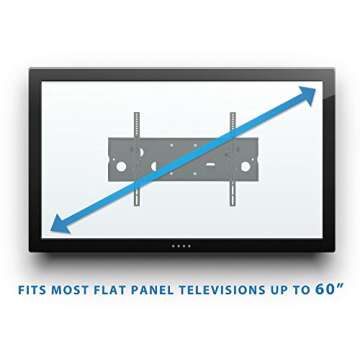 Secure and Adjustable Full Motion TV Mount for 32-60" Screens