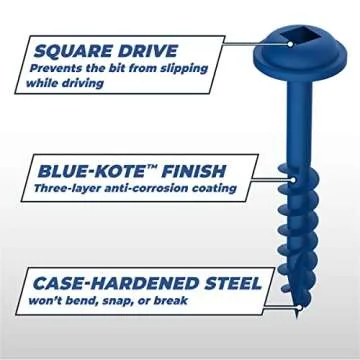 Kreg 1.5" Blue-Kote Pocket Screws - 1200 Count