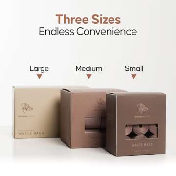 Dog Poop Bags Rolls - 135 Biodegradable Poop Bags for Dogs - Guaranteed Leak Proof, for Walking, Extra Thick unscented Bulk Dog Waste Bags Refills - Odor Proof Doggie Poop Bags for Pets