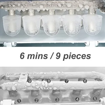 Portable Ice Maker Machine - Makes 9 Bullet Ice