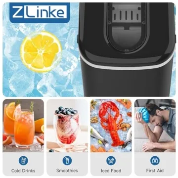Portable Ice Maker Machine - Makes 9 Bullet Ice