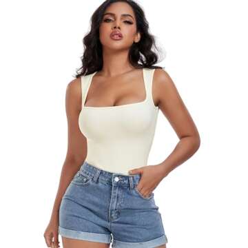 OKOLTH Women's Sleek Bodysuits for Effortless Style