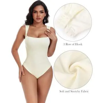 OKOLTH Women's Sleek Bodysuits for Effortless Style