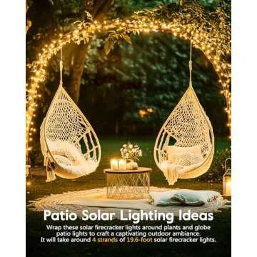 Brightown Waterproof Solar String Lights - 9.8ft 120 LEDs