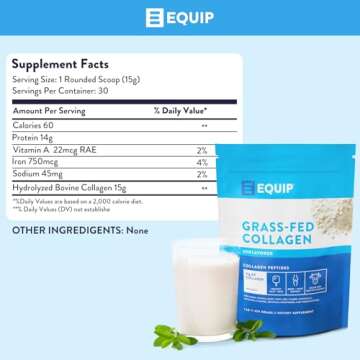Equip Grass Fed Collagen Powder | Clean Hydrolyzed Collagen