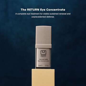 U Beauty The RETURN Eye Concentrate - Anti-Aging Eye Cream with Peptides and Antioxidants for Brighter and Tighter Under Eyes, Reduce Fine Lines, Puffiness & Dark Circles - 0.5 fl oz