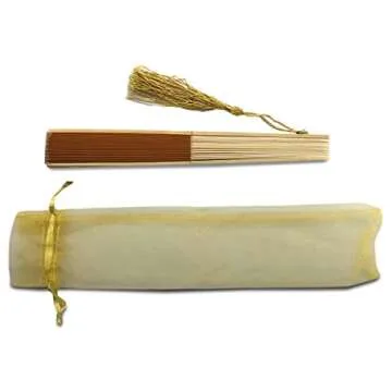 Handheld Folding Fan with Tassel - Stylish & Functional