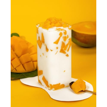 LUXU 13 oz Square Drinking Glasses Elegant Lead-Free