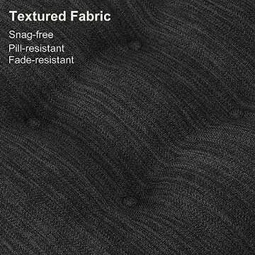 Shinnwa Dining Chair Cushions Set of 4, Dual-Layer Memory Foam Kitchen Chair Cushions, Patented Design Seat Pads with Ties, 16.5 x 16.5 x 3.5in, 4 Pack, Charcoal