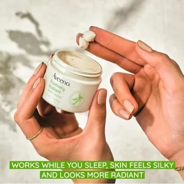 Aveeno Radiant Night Cream with Soy & Niacinamide for Glowing Skin