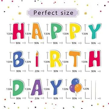 Fanboxk Happy Birthday Yard Signs with Stakes - Happy Birthday Sign for Yard for Kids & Adults - Set...
