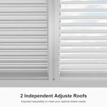 PURPLE LEAF 10x13' Aluminum Louvered Pergola for Gardens