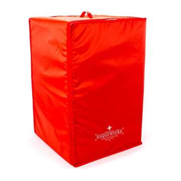 Innovative Sugarworks Medium Cake Porter with Insulated Cover and Cake Carrier, 18" x 18" x 25", White