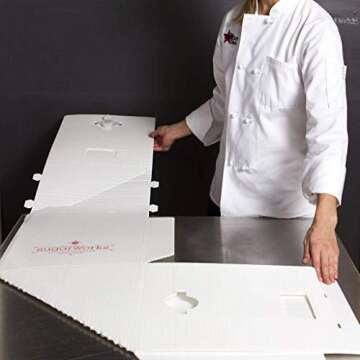 Innovative Sugarworks Medium Cake Porter with Insulated Cover and Cake Carrier, 18" x 18" x 25", White