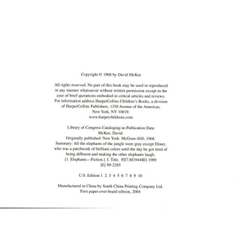 Elmer Book - Classic Kids Story Embracing Individuality