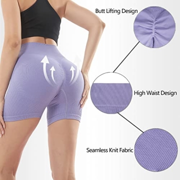 Yoga Workout Shorts Women Butt Lifting High Waist Stylish