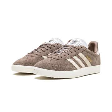 adidas Gazelle Womens Sneaker (Earth Strata White, 10)