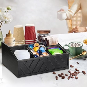 Coffee Station Organizer for Counter - Stylish Storage Solution