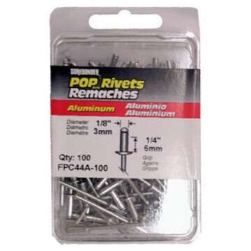 High-Quality FPC FPC44A-100 Aluminum Rivets – 100-Pack for Various Projects