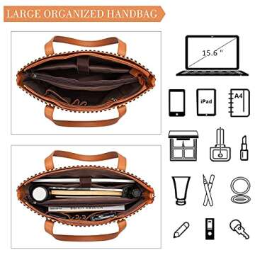 Versatile Large Capacity Laptop Tote Bag for Women