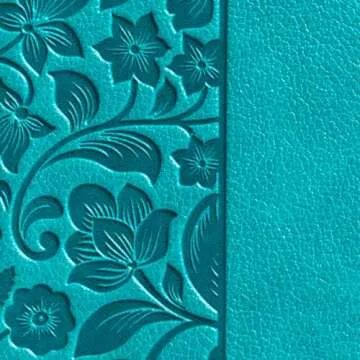 NASB Compact Reference Bible in Teal LeatherTouch