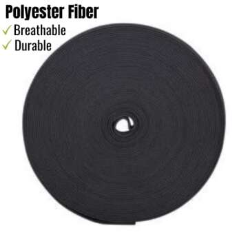 Mr. Pen Elastic Band, 11 Yards of Durable Black Elastic