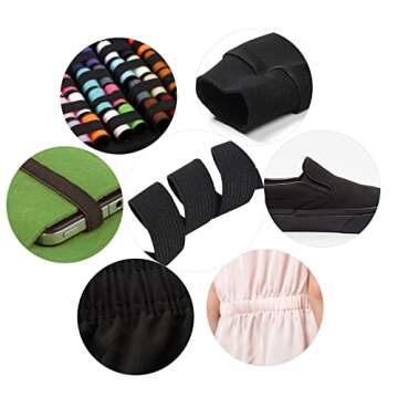 Mr. Pen Elastic Band, 11 Yards of Durable Black Elastic