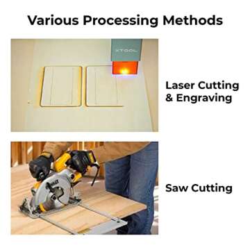 xTool Selected Bubinga Plywood 6pcs, 1/8" x 12" x 12" Unfinished Wood for Crafts, Laser Cutting & Engraving, CNC Cutting, Painting, Fretwork, Kids' Wood Craft Kits & Unfinished Wood Crafts