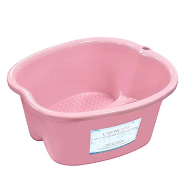 Ownest Pink Foot Bath Spa Portable Massage Tub for Pedicures
