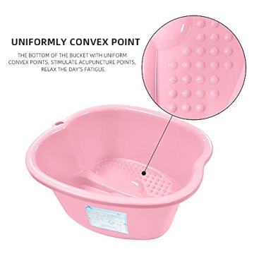 Ownest Pink Foot Bath Spa Portable Massage Tub for Pedicures