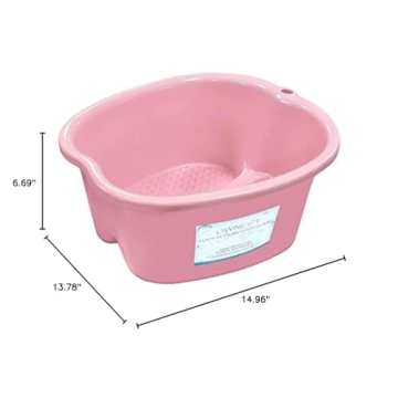 Ownest Pink Foot Bath Spa Portable Massage Tub for Pedicures