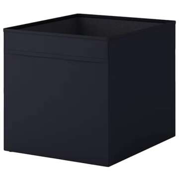 Ikea Drona Box (Black, 3 Pack (L:15" x W:13" x H:13"))