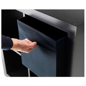 Ikea Drona Box (Black, 3 Pack (L:15" x W:13" x H:13"))