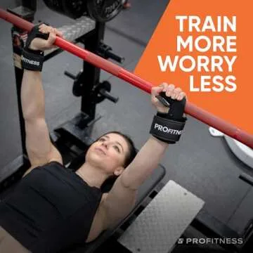 ProFitness Weight Lifting Straps - Wrist Straps for Weightlifting - Padded Workout Wrist Wraps for Men | Lifting Straps Gym as Workout Straps for Men - Weightlifting Wrist Straps (Black/White)