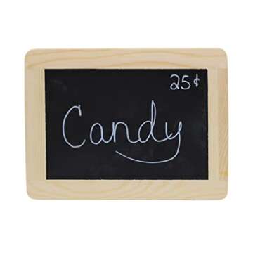 Creative Hobbies® Synthetic Chalkboard with Unfinished Wood Frame, 4 x 6 Inch -Pack of 6 Chalkboards