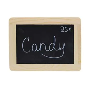Creative Hobbies® Synthetic Chalkboard with Unfinished Wood Frame, 4 x 6 Inch -Pack of 6 Chalkboards