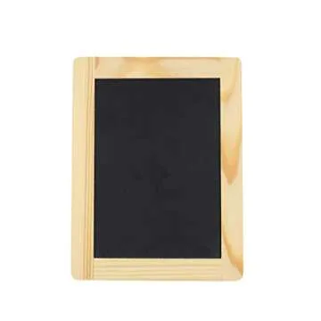Creative Hobbies® Synthetic Chalkboard with Unfinished Wood Frame, 4 x 6 Inch -Pack of 6 Chalkboards