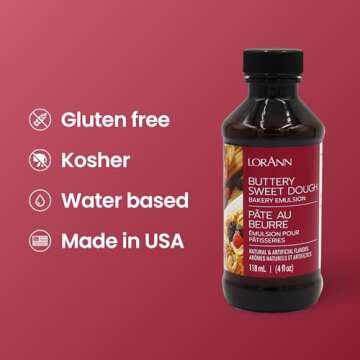 LorAnn Oils Buttery Sweet Dough Bakery Emulsion - 4 Oz