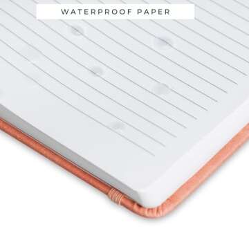 Daily Bliss Stone Paper Ruled Notebook Premium A5 Hardcover Vegan Leather Journal | 160 Pages | Prem...