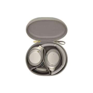 Sony WH-1000XM3 Wireless Noise Cancelling Headphones Silver Bundle