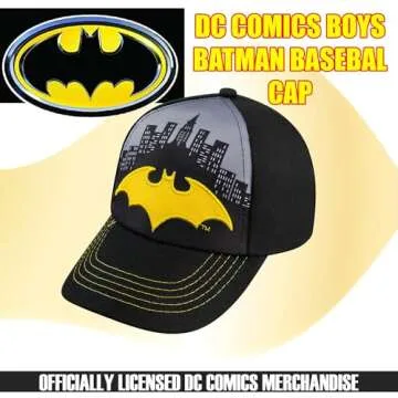 DC Comics Boys' Baseball, Black