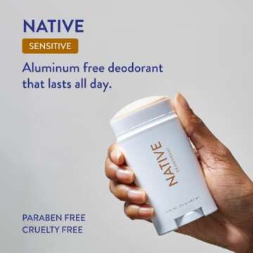 Native Sensitive Deodrant Contains Naturally Derived Ingredients | Deodorant for Women and Men, Alum...