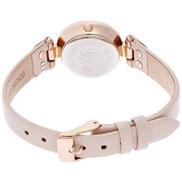 Anne Klein Women's 10/9442RGLP Rose Gold-Tone Watch with Leather Band